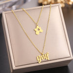 Load image into Gallery viewer, Elegant Letter &amp; Flower Pendant Necklace
