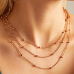 Load image into Gallery viewer, Stainless Steel Multi-Layer 18K Gold Plated Necklace
