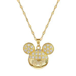 Load image into Gallery viewer, Cartoon Mouse Zircon Necklace
