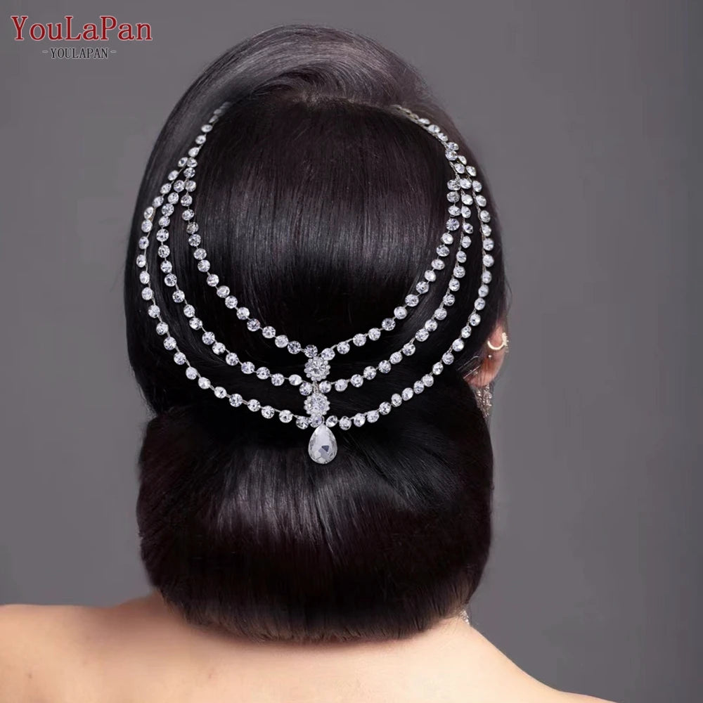 Rhinestone Bridal Forehead Tiara