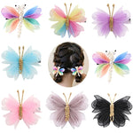 Load image into Gallery viewer, Pearl Butterfly Hair Clips for Girls
