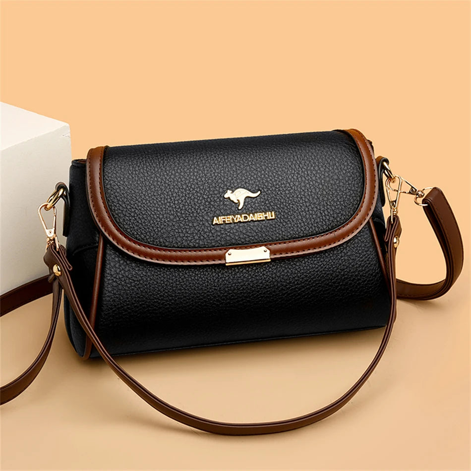 Solid Color Designer Crossbody Bag