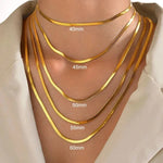 Load image into Gallery viewer, Gold Snake Chain Necklace
