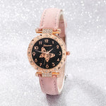 Load image into Gallery viewer, Pink Pearl Butterfly Watch
