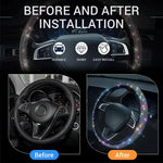 Load image into Gallery viewer, Crystal Rhinestone Steering Wheel Cover
