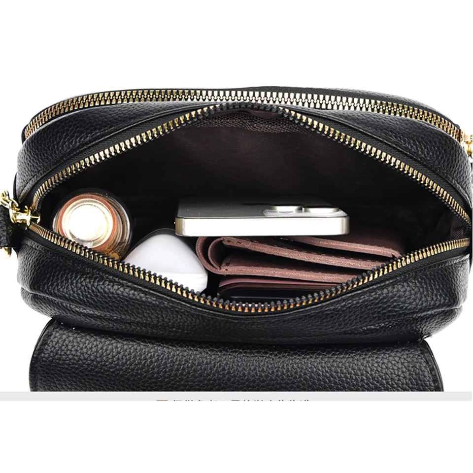 Elegant Soft Leather Shoulder Bag