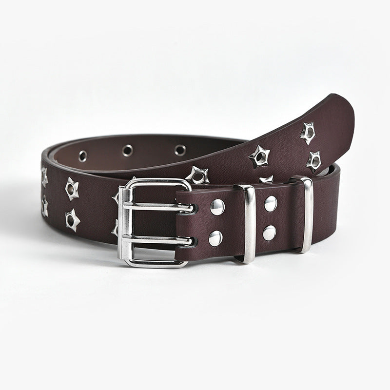 Punk Style Chain Belt with Star Buckle for Women