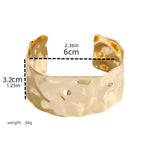 Load image into Gallery viewer, Textured Gold Cuff Bracelet
