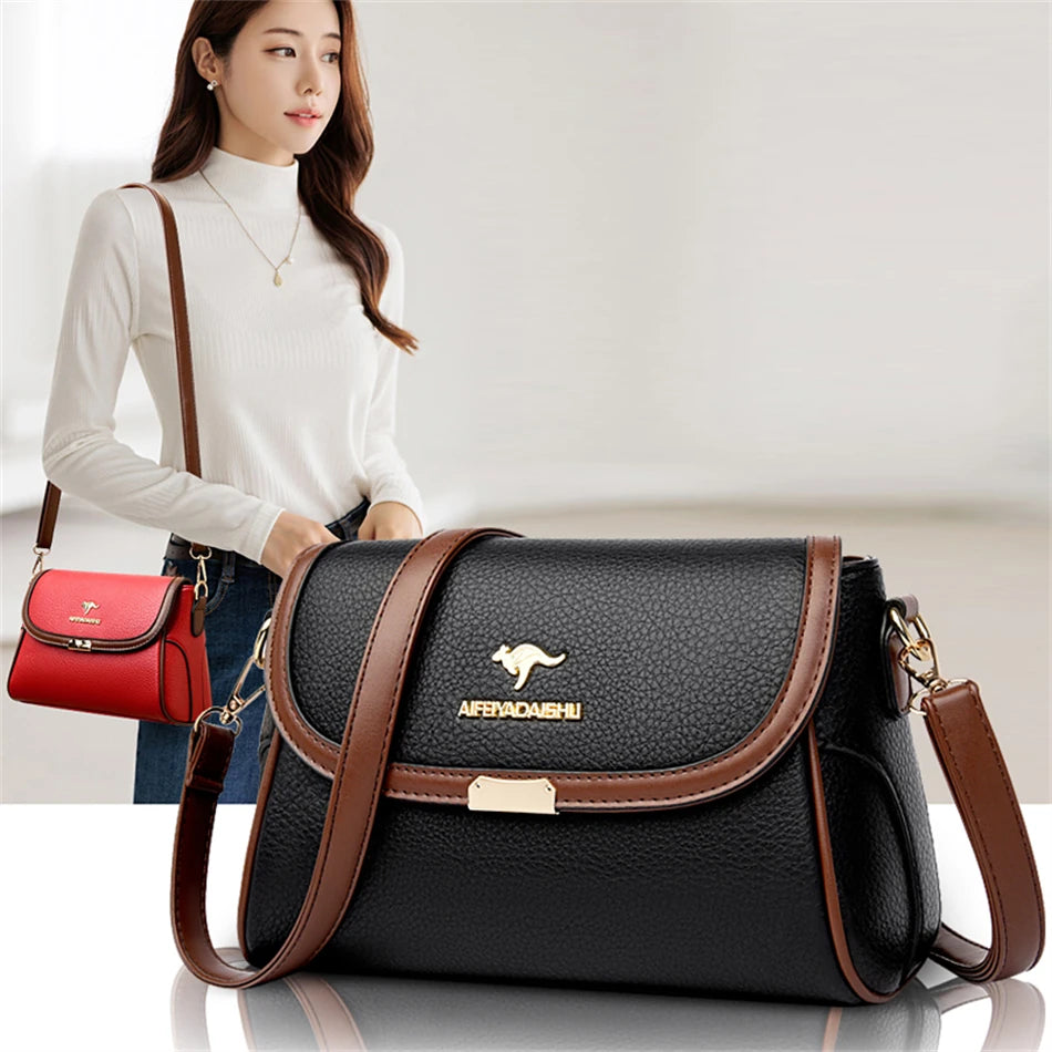 Solid Color Designer Crossbody Bag