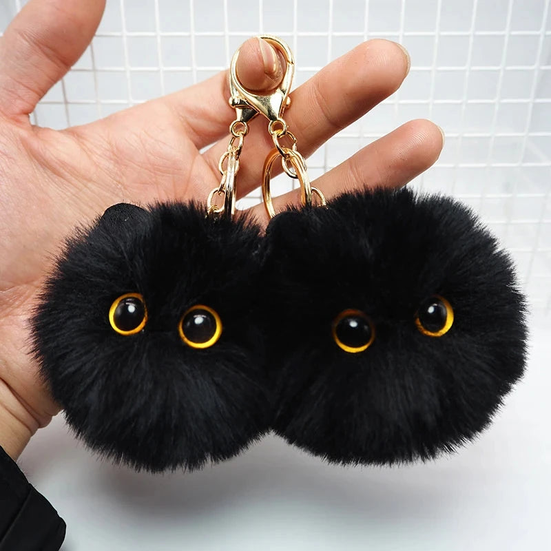 Plush Cat Keychain