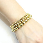 Load image into Gallery viewer, Gold Plated Metal Ball Bracelet
