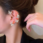 Load image into Gallery viewer, Sparkling Butterfly Ear Clips
