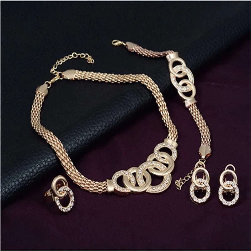 Retro Five-Ring Jewelry Set