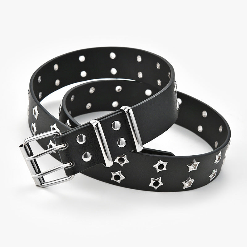 Punk Style Chain Belt with Star Buckle for Women