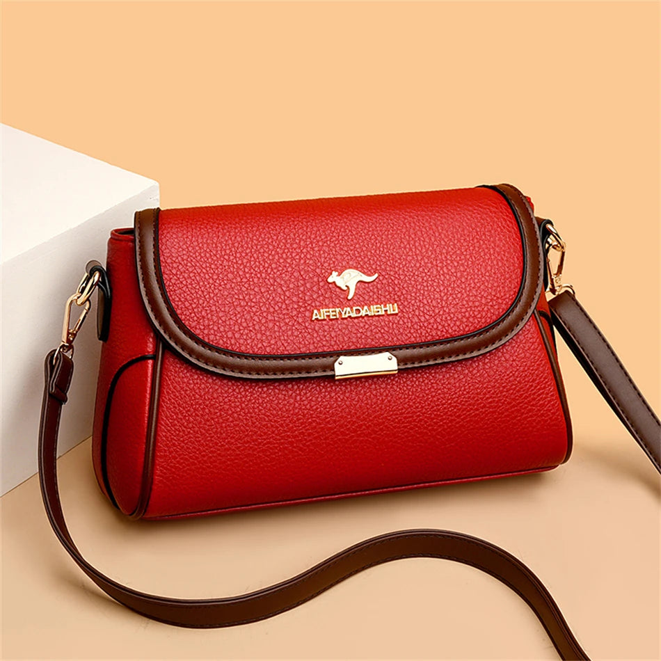 Solid Color Designer Crossbody Bag