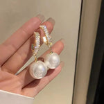 Load image into Gallery viewer, Classic Pearl Tassel Earrings
