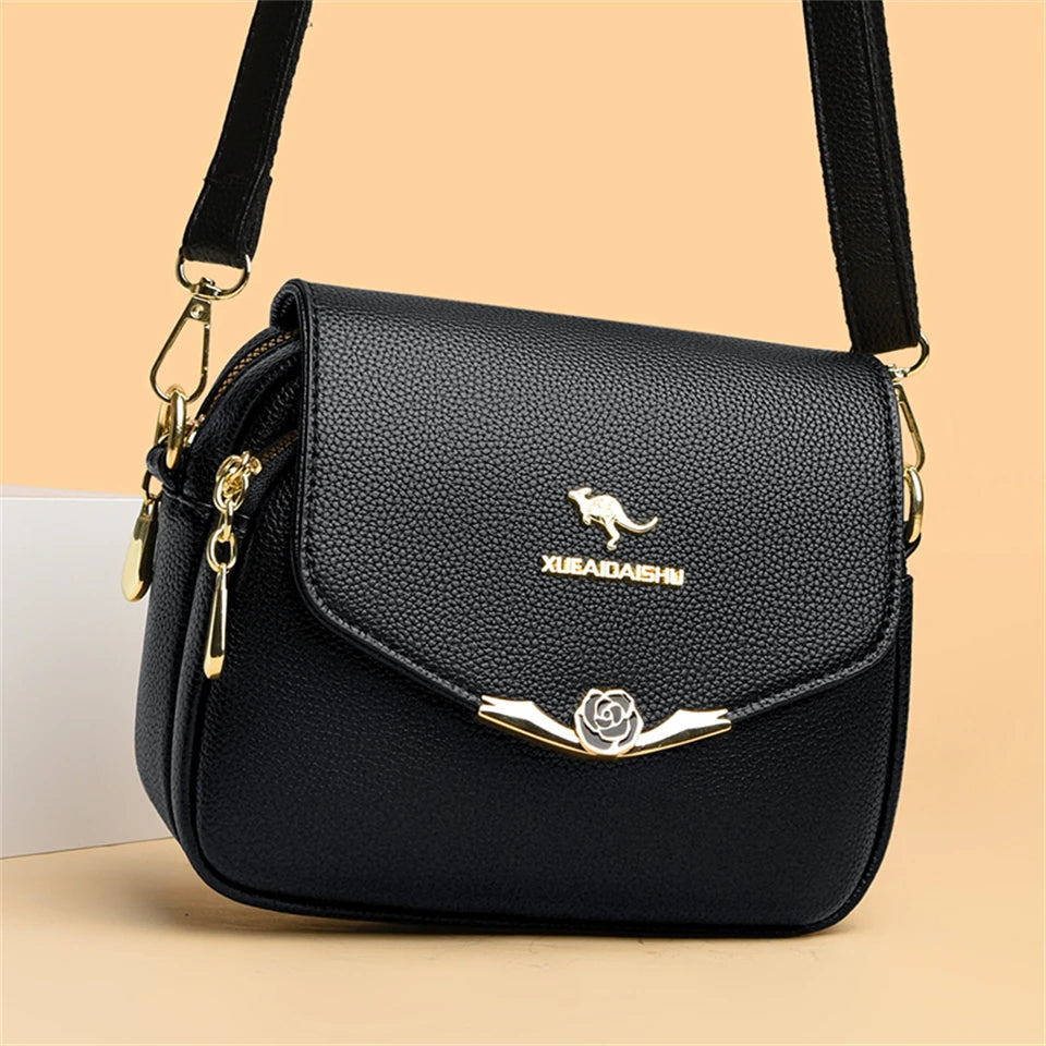 Elegant Soft Leather Shoulder Bag