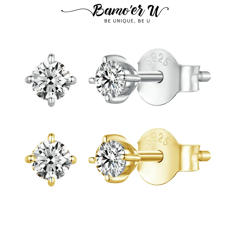 Bamoer U Moissanite Earrings