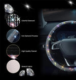 Load image into Gallery viewer, Crystal Rhinestone Steering Wheel Cover
