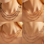 Load image into Gallery viewer, Stainless Steel Multi-Layer 18K Gold Plated Necklace
