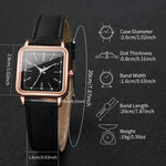 Load image into Gallery viewer, Fashion Square Watch &amp; Heart Bracelet Set
