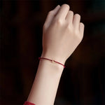 Load image into Gallery viewer, Hand Braided Red Rope Bracelet
