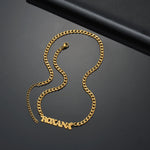 Load image into Gallery viewer, Personalized Custom Sideways Name Necklace
