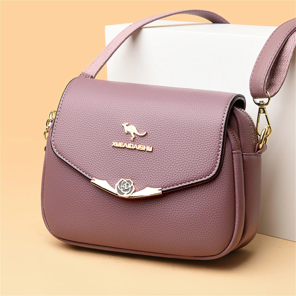 Elegant Soft Leather Shoulder Bag