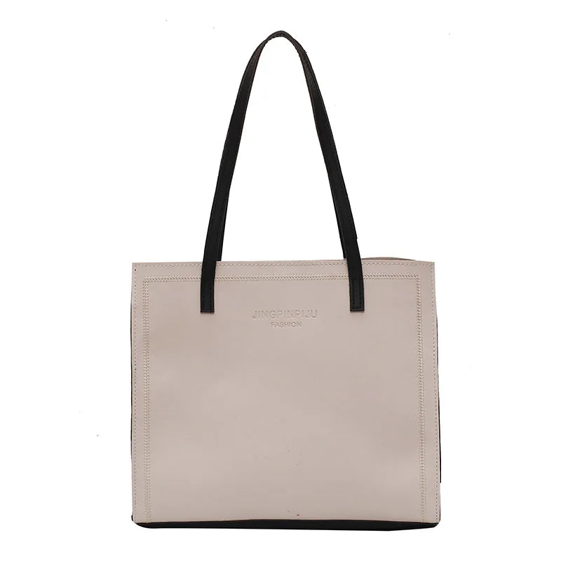 Large Capacity PU Soft Leather Tote Bag