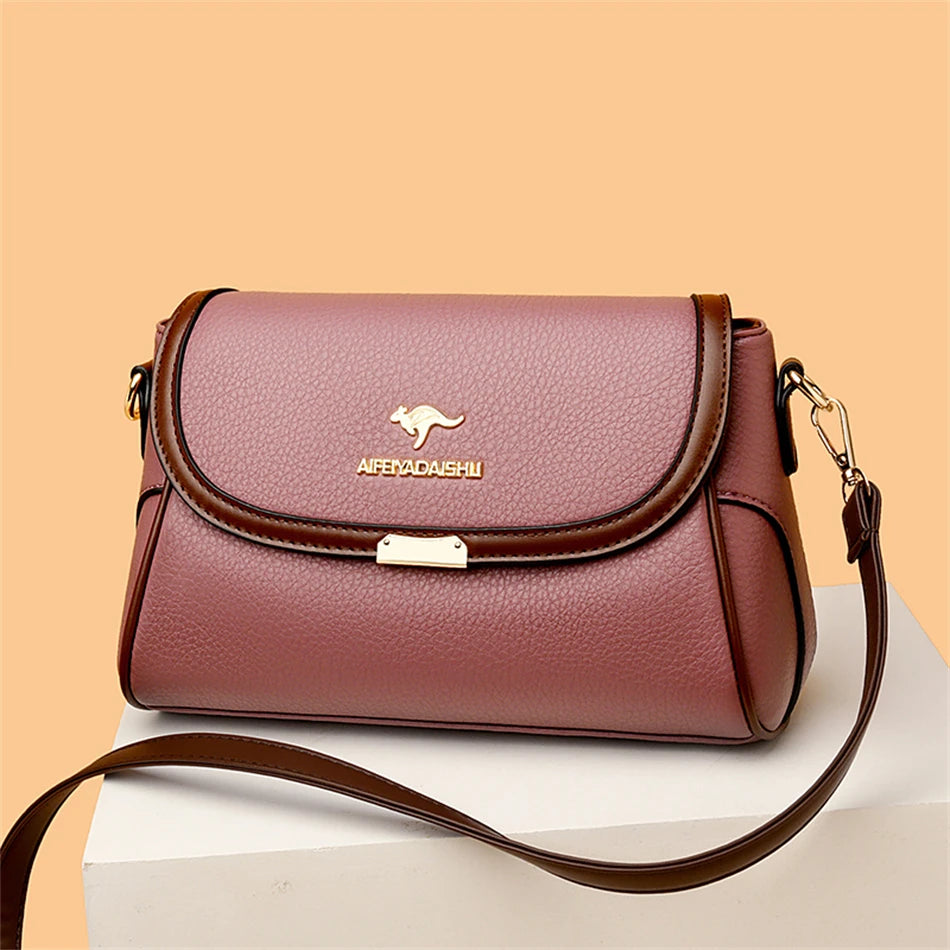 Solid Color Designer Crossbody Bag