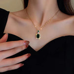 Load image into Gallery viewer, Emerald Perfume Bottle Jewelry Set
