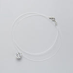 Load image into Gallery viewer, Sterling Silver Zircon Crystal Pearl Choker Necklace
