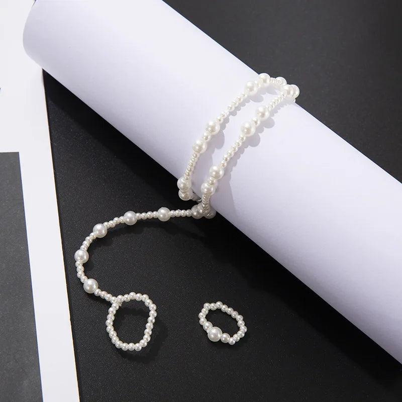 Multi-layer Pearl Anklet