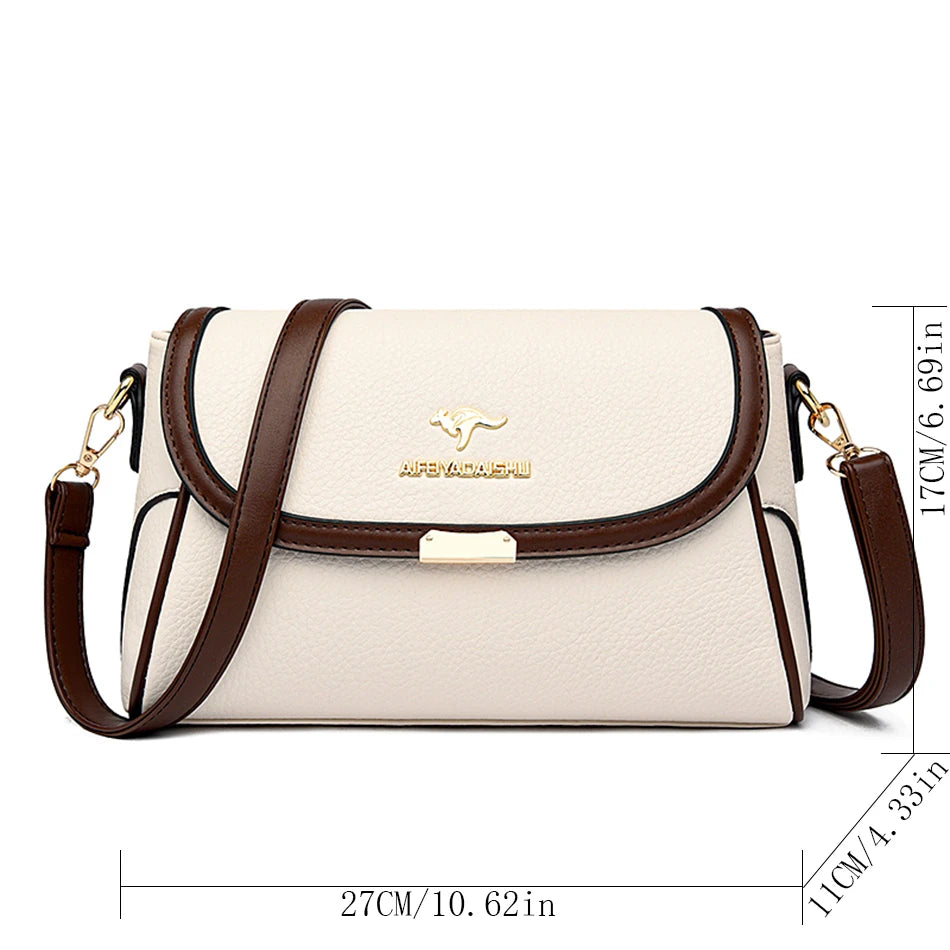 Solid Color Designer Crossbody Bag