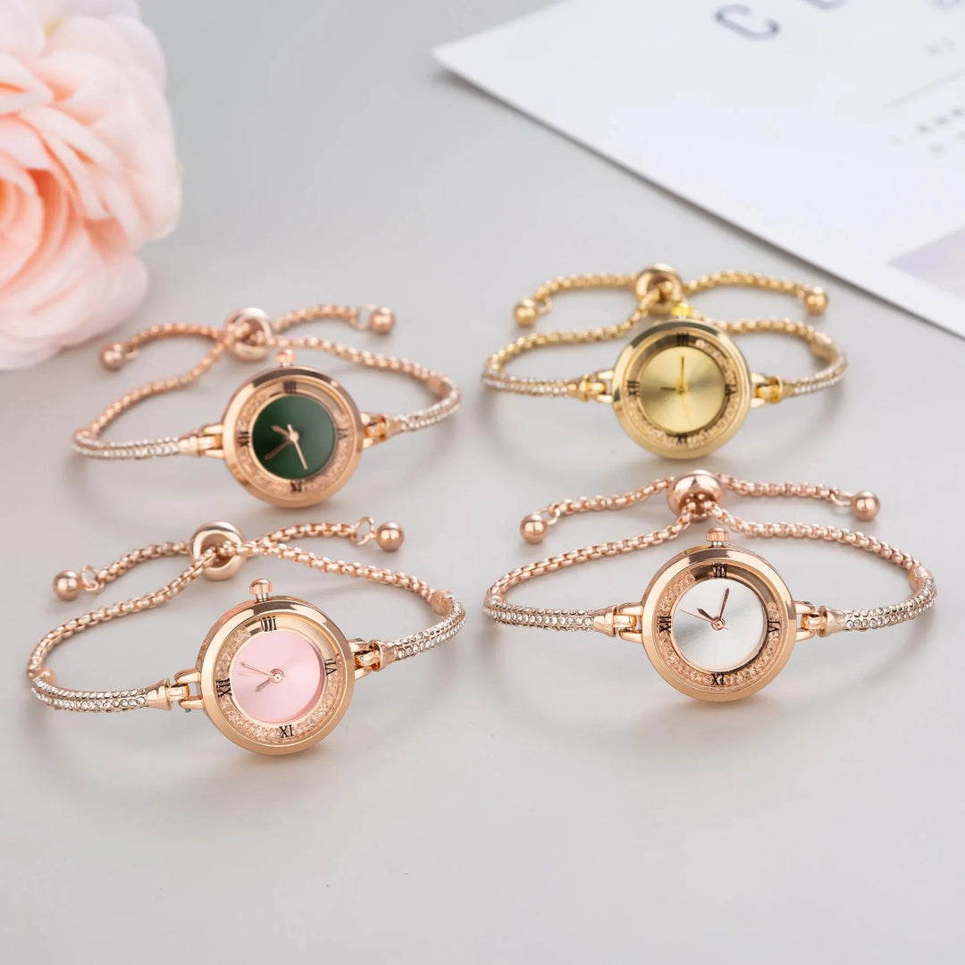 Cute Women's Steel Belt Bracelet Quartz Watch