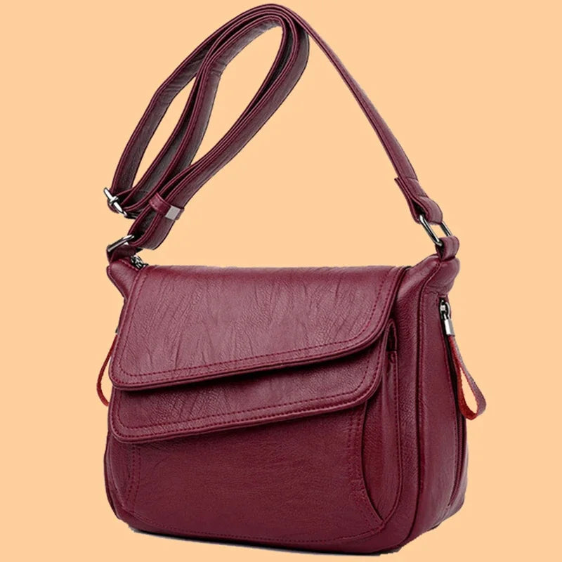 Soft Leather Luxury Crossbody Bag