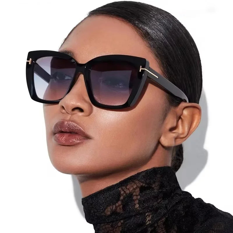 Trendy Oversized Cat Eye Sunglasses