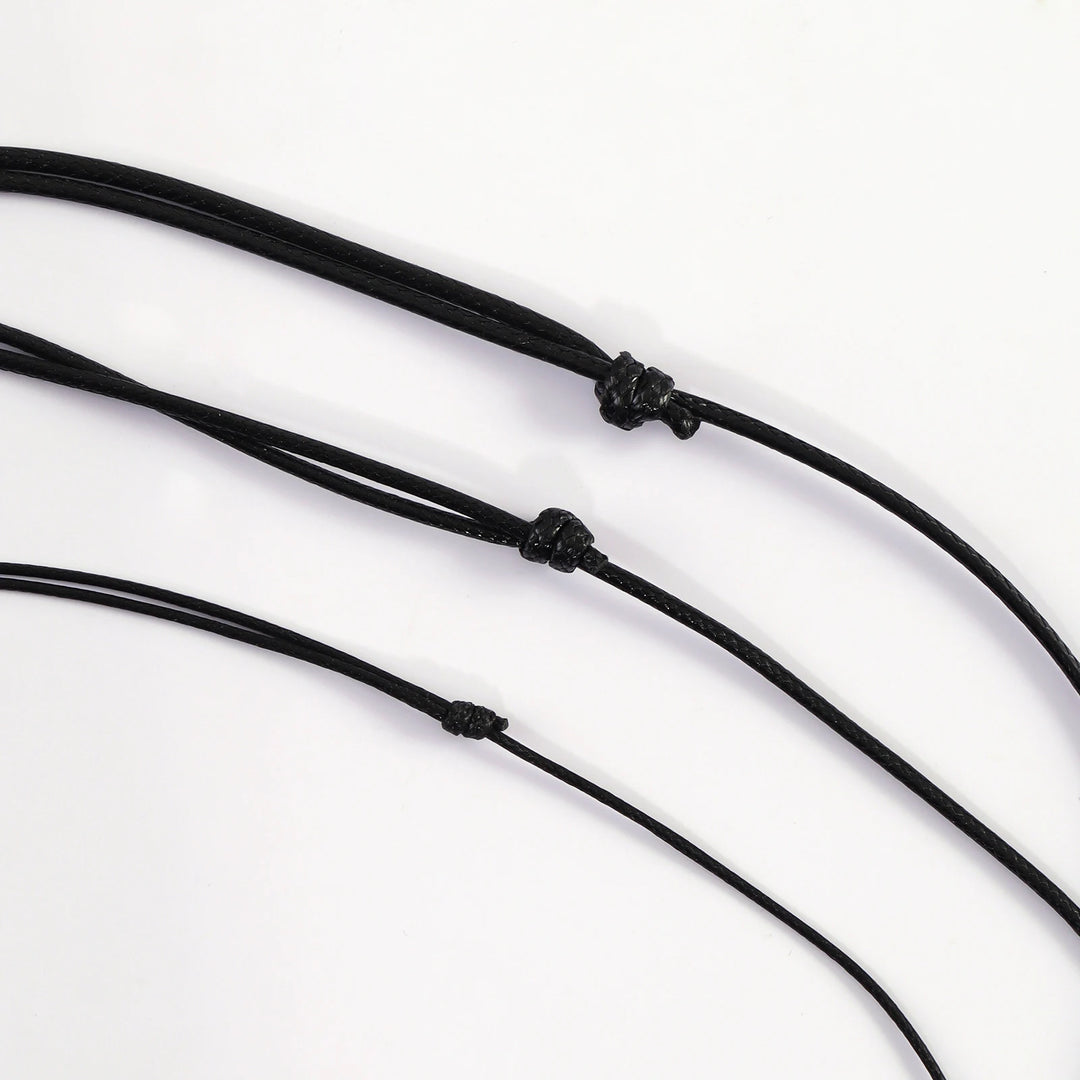 Adjustable Leather Cord Choker