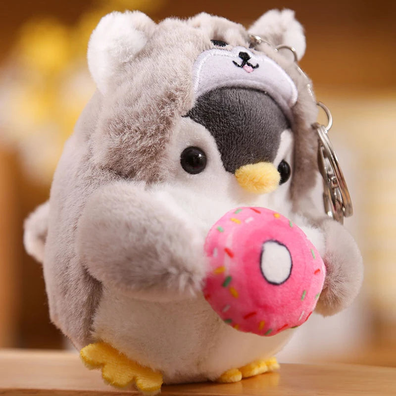 Cute Penguin Plush Keychain