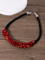 Load image into Gallery viewer, Boho Gravel Shell Rope Necklace
