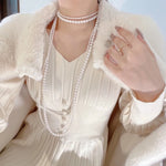 Load image into Gallery viewer, Double-Layered Pearl Necklace
