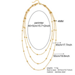 Load image into Gallery viewer, Stainless Steel Multi-Layer 18K Gold Plated Necklace
