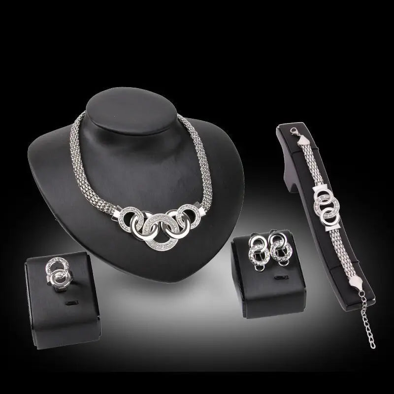 Retro Five-Ring Jewelry Set