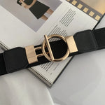 Load image into Gallery viewer, Women’s Skinny Elastic Stretch Belt with Golden Buckle
