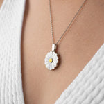 Load image into Gallery viewer, Custom Chrysanthemum Name Pendant Necklace
