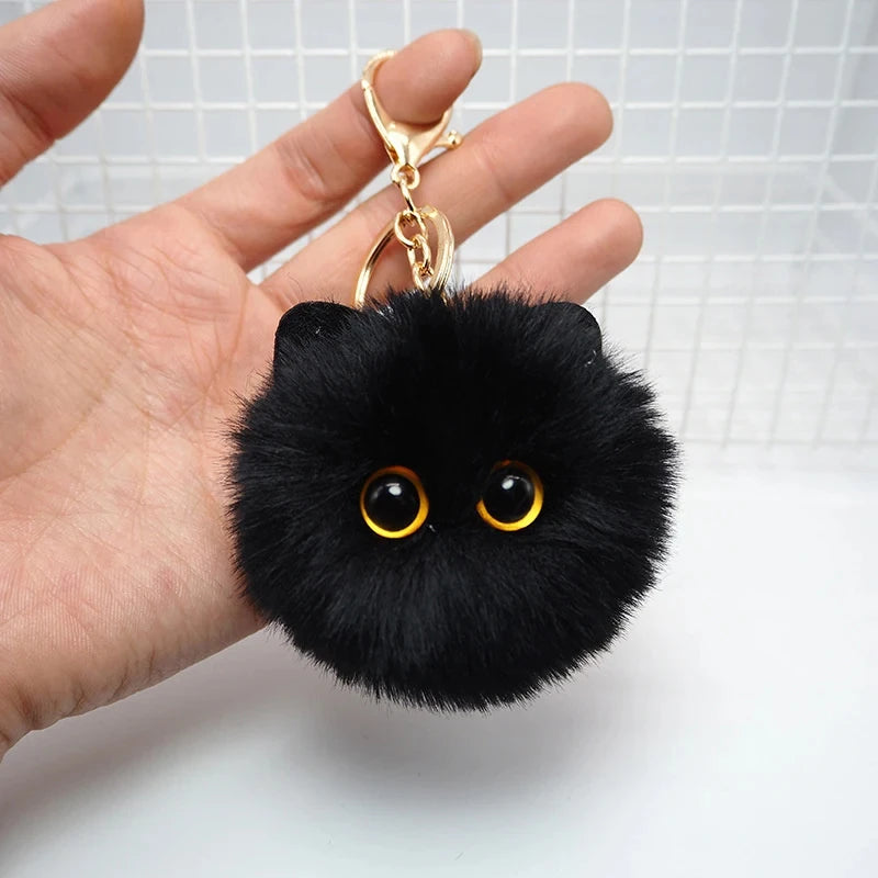 Plush Cat Keychain