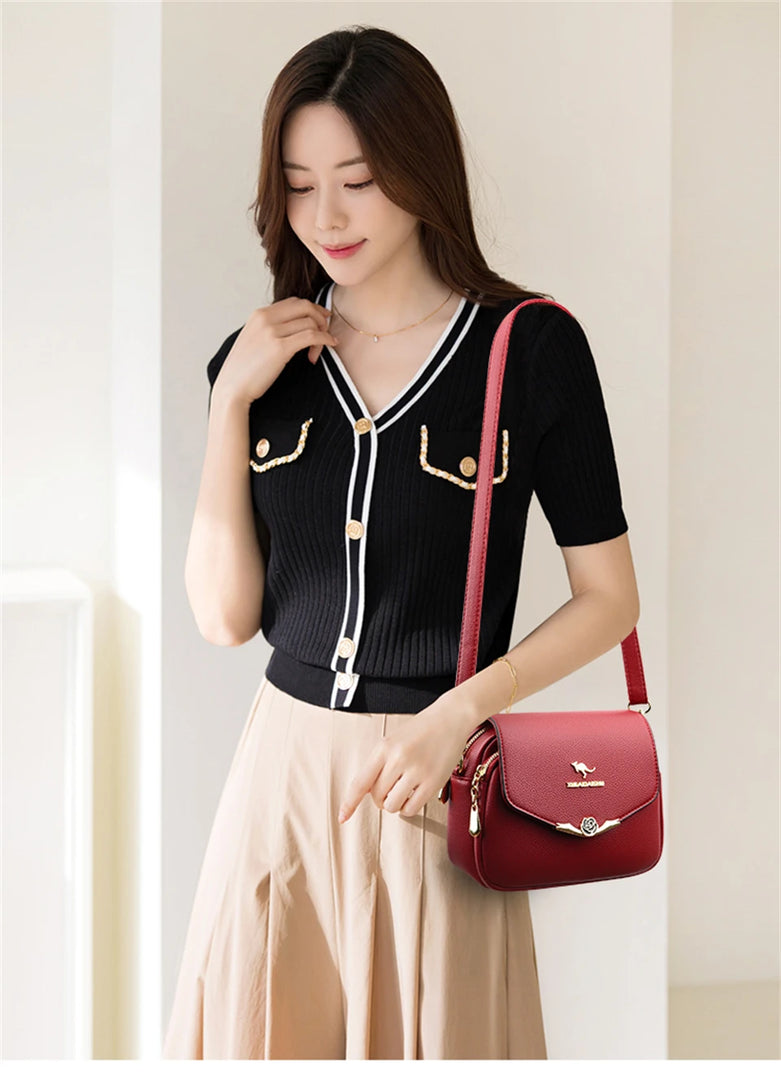 Elegant Soft Leather Shoulder Bag