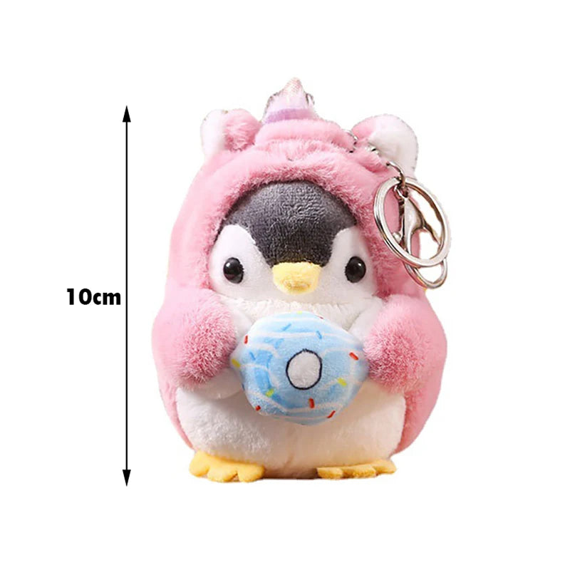 Cute Penguin Plush Keychain