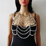 Load image into Gallery viewer, Trendy Black Pearl Belly Chain
