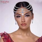 Load image into Gallery viewer, Rhinestone Bridal Forehead Tiara
